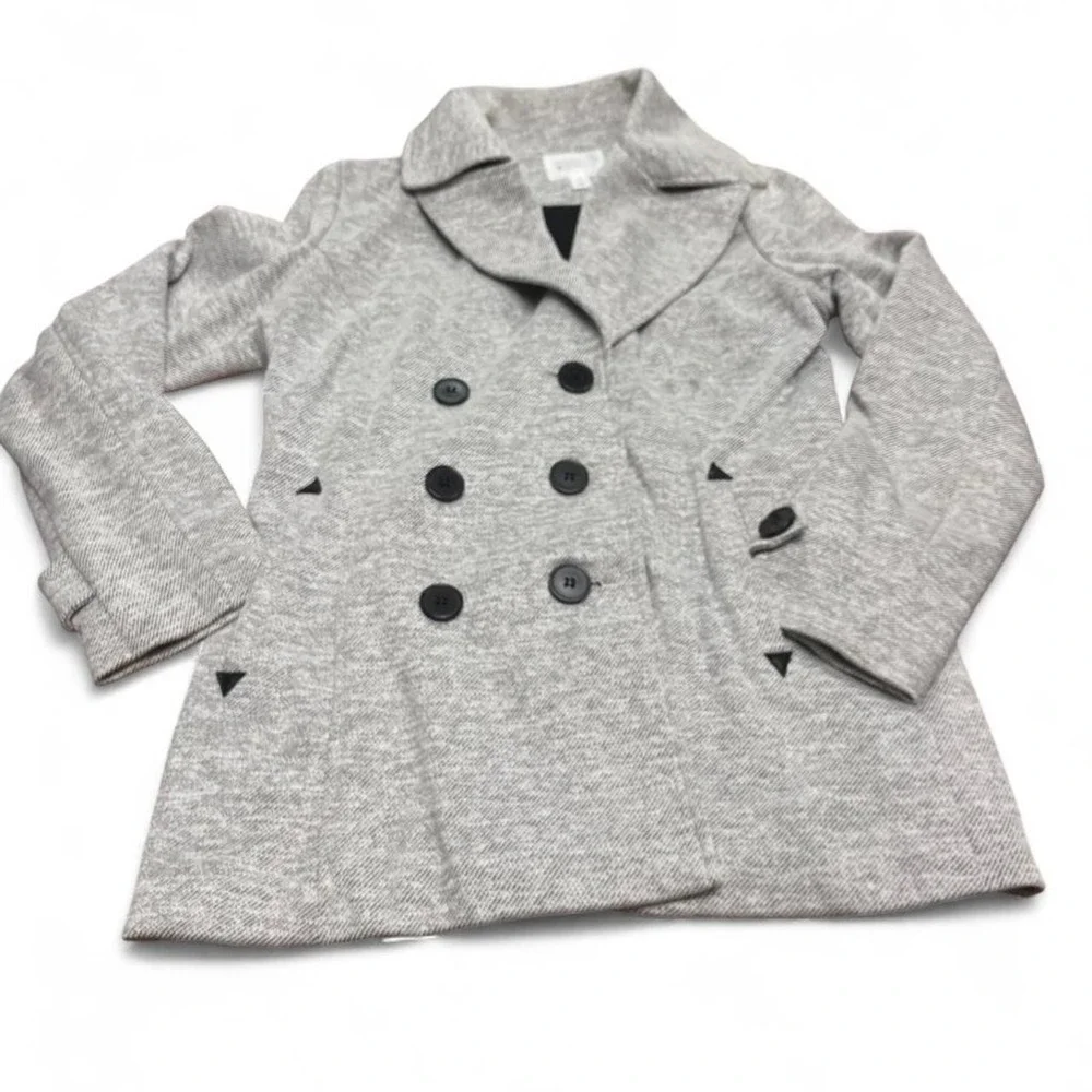 Grey double breasted coat